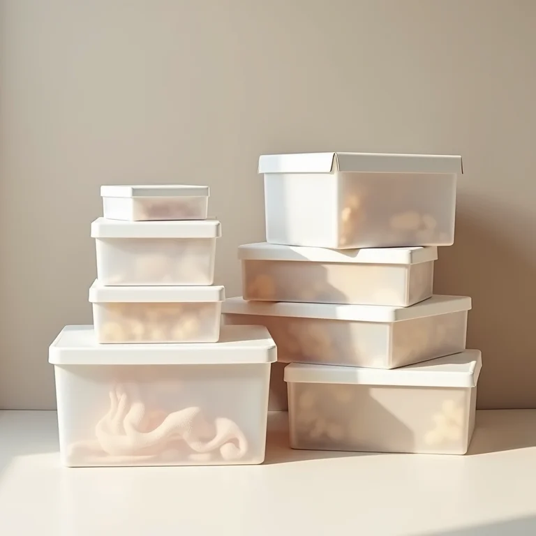 Caixas de sapatos de diferentes materiais e tamanhos.