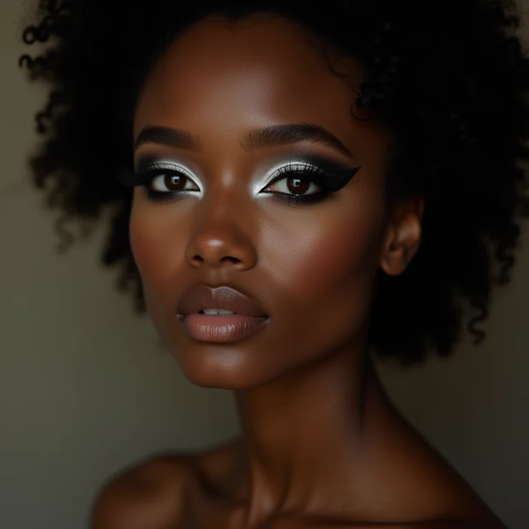 Delineado esfumado branco para um olhar suave e moderno.