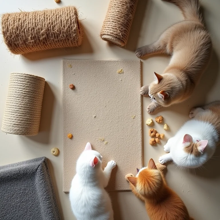 Diferentes tipos de arranhadores para gatos