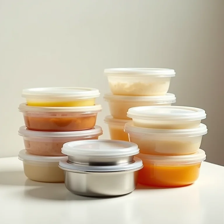 Diferentes tipos de marmitas com vedação perfeita