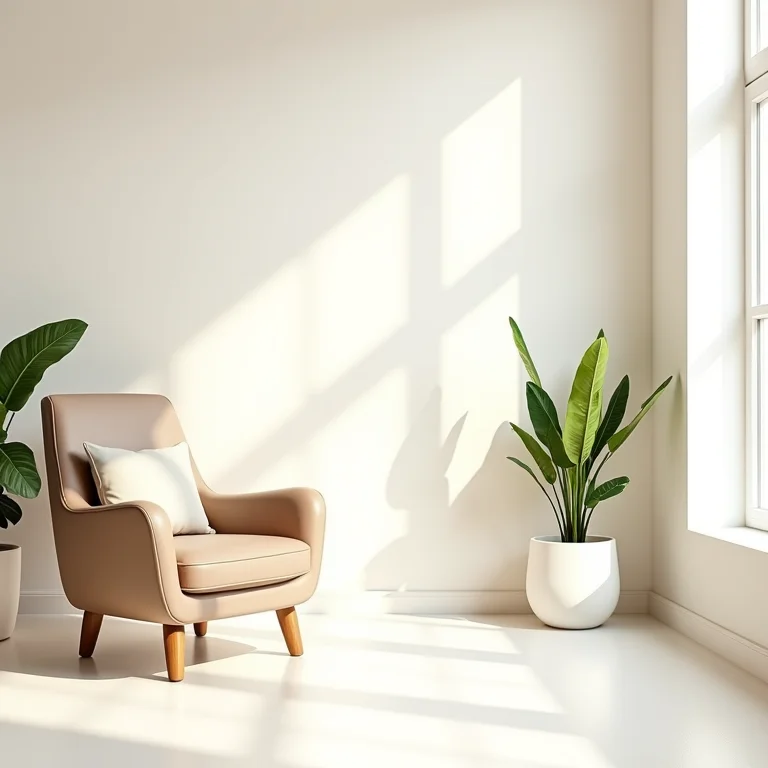 Espaço físico bem iluminado e organizado para bronzeamento natural.