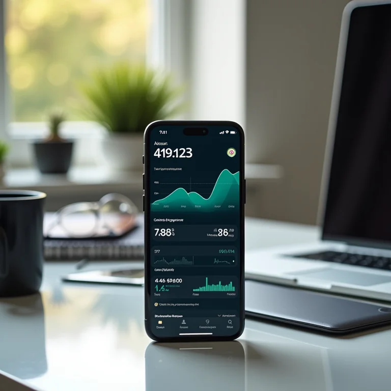Gráfico de consumo de dados no celular