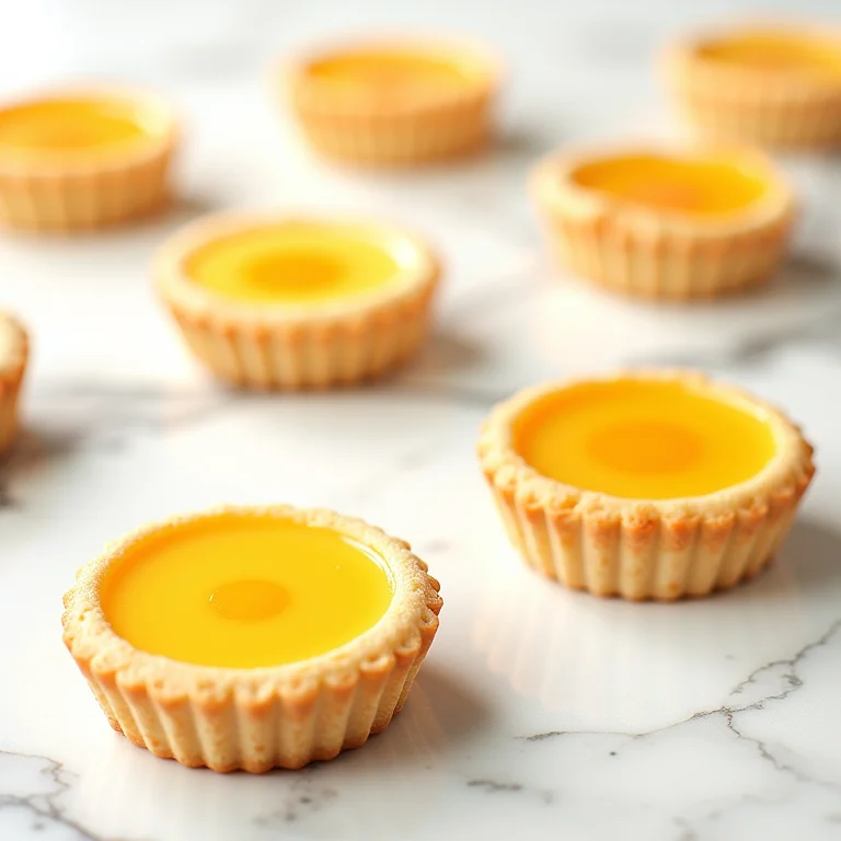 Ingredientes e etapas de preparo do pastel de nata.