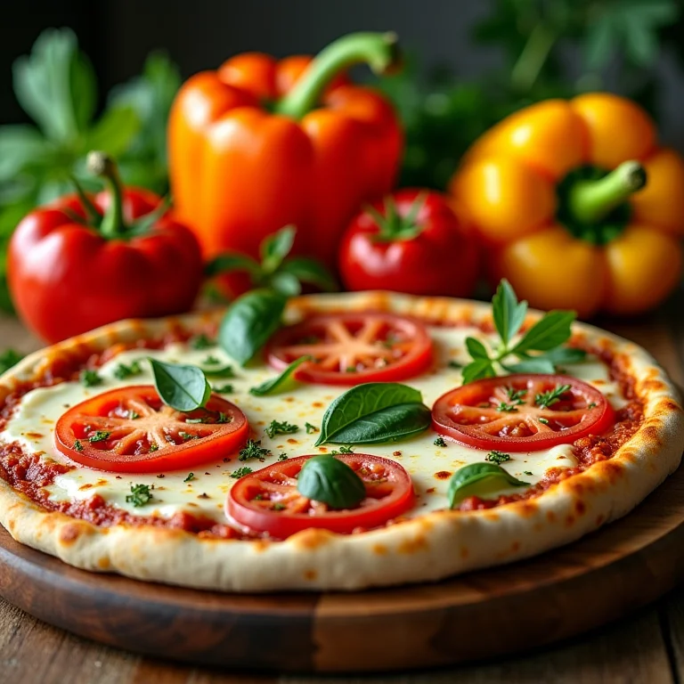Ingredientes frescos para pizza de alta qualidade