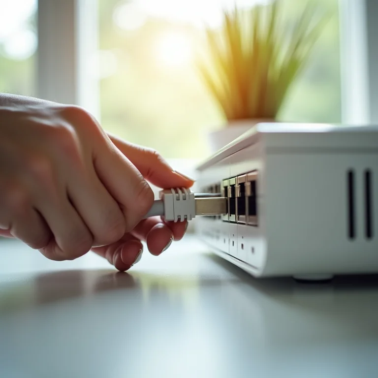 Instalação de cabo de rede em casa