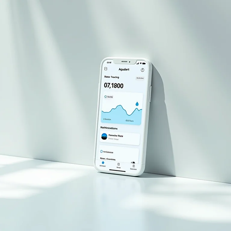 Interface do aplicativo Aqualert em um smartphone