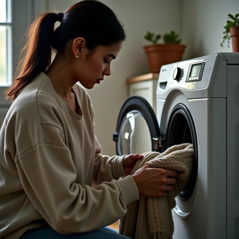 Lavando lã com água fria
