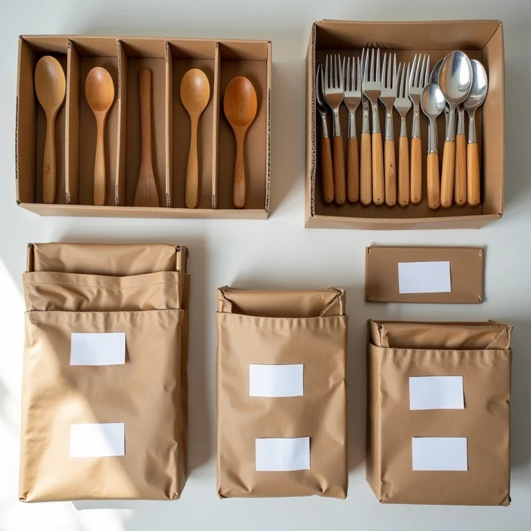 Materiais acessíveis para organizar gaveta de talheres