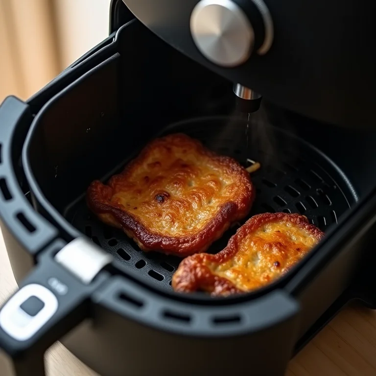 Mecanismo interno de uma air fryer a vapor