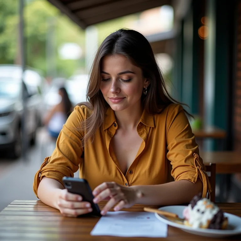 Mulher comparando preços em Recife para avaliar o custo-benefício.