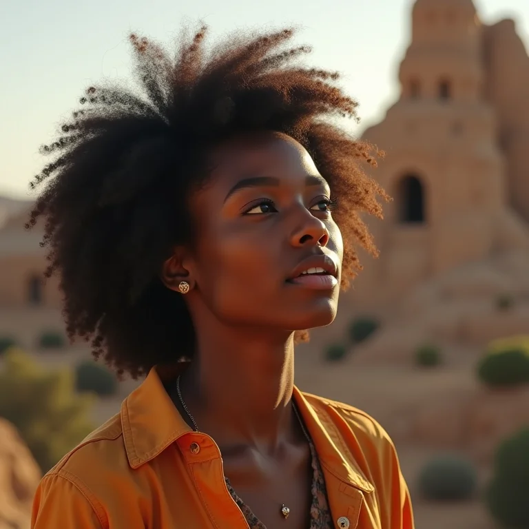 Mulher explorando a Catedral de Pedra, em Canela