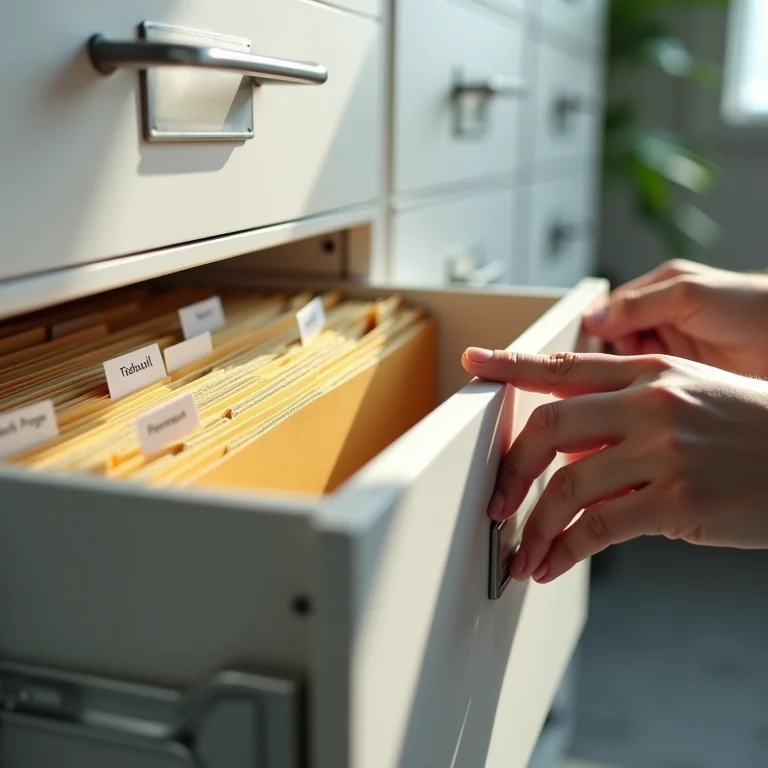 Pastas de arquivos etiquetadas em um arquivo