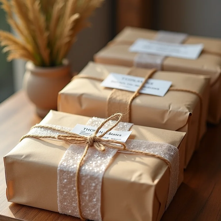 Produtos artesanais embalados com cuidado para envio