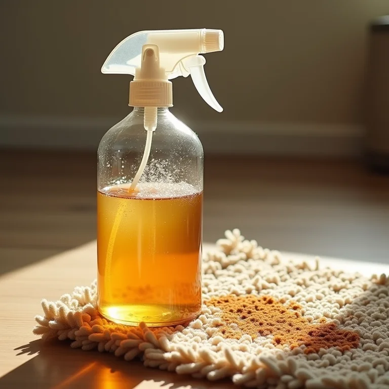 Solução caseira para remover manchas de tapete felpudo