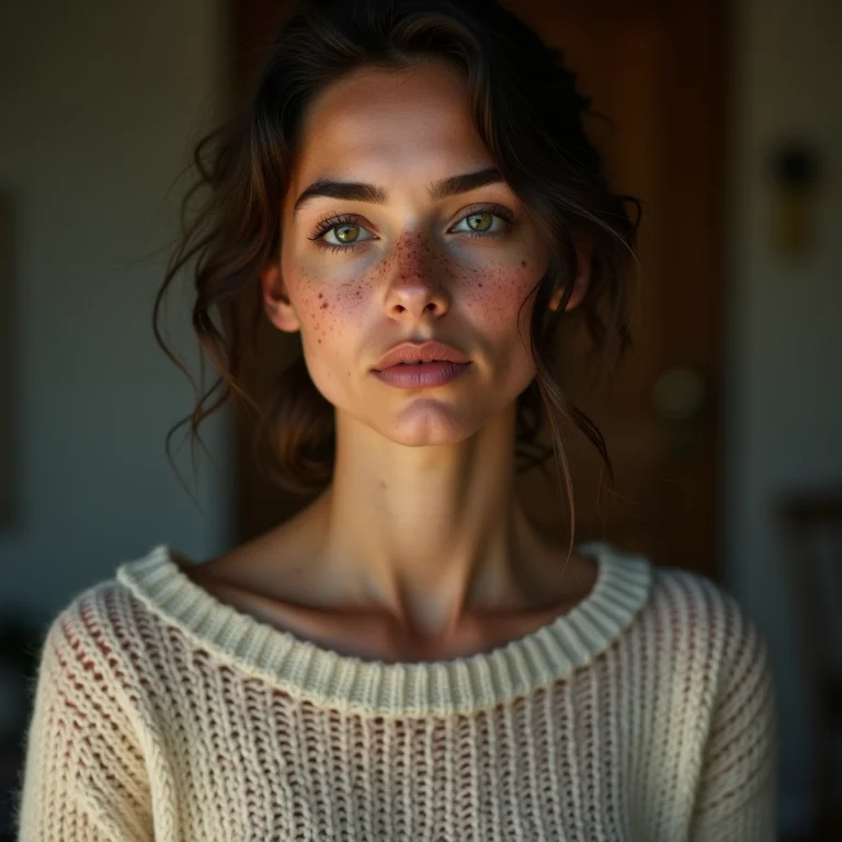 Suéter de lã encolhido