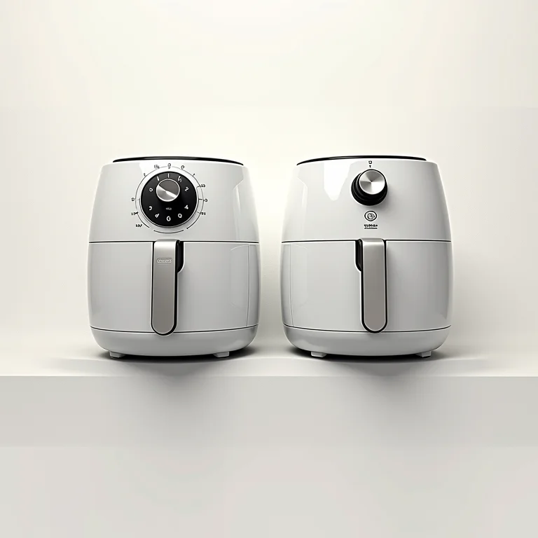 Tabela comparativa das air fryers Mundial e Philips Walita.