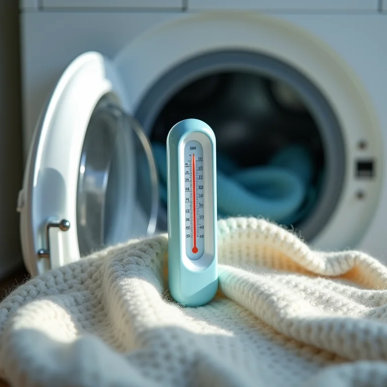 Termômetro medindo a temperatura da água