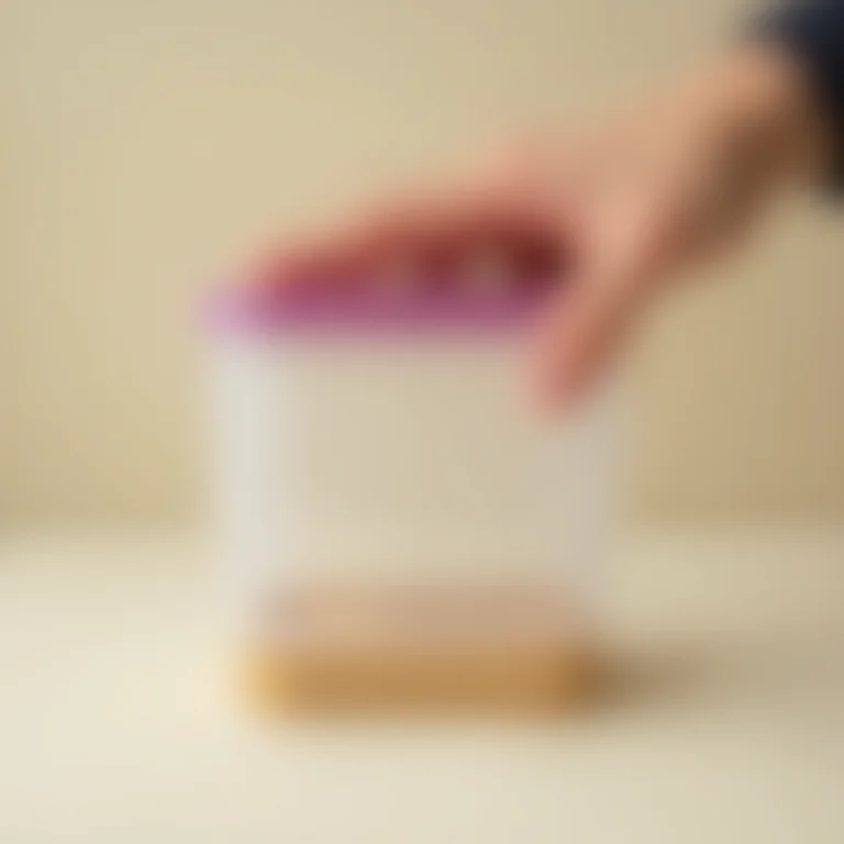 Teste do chacoalhão para garantir que a marmita não vaza