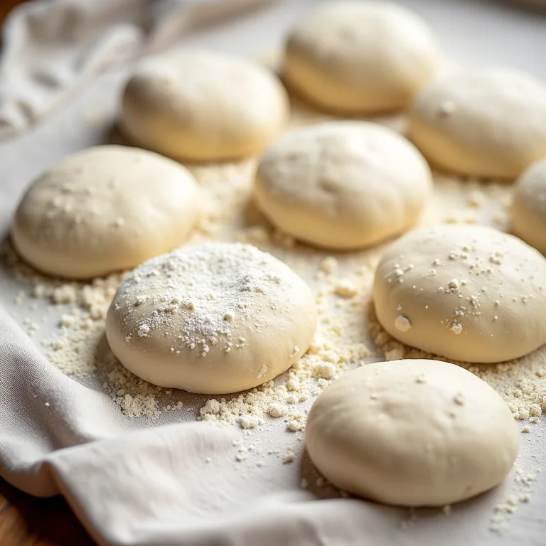 Texturas de massas de pizza artesanais