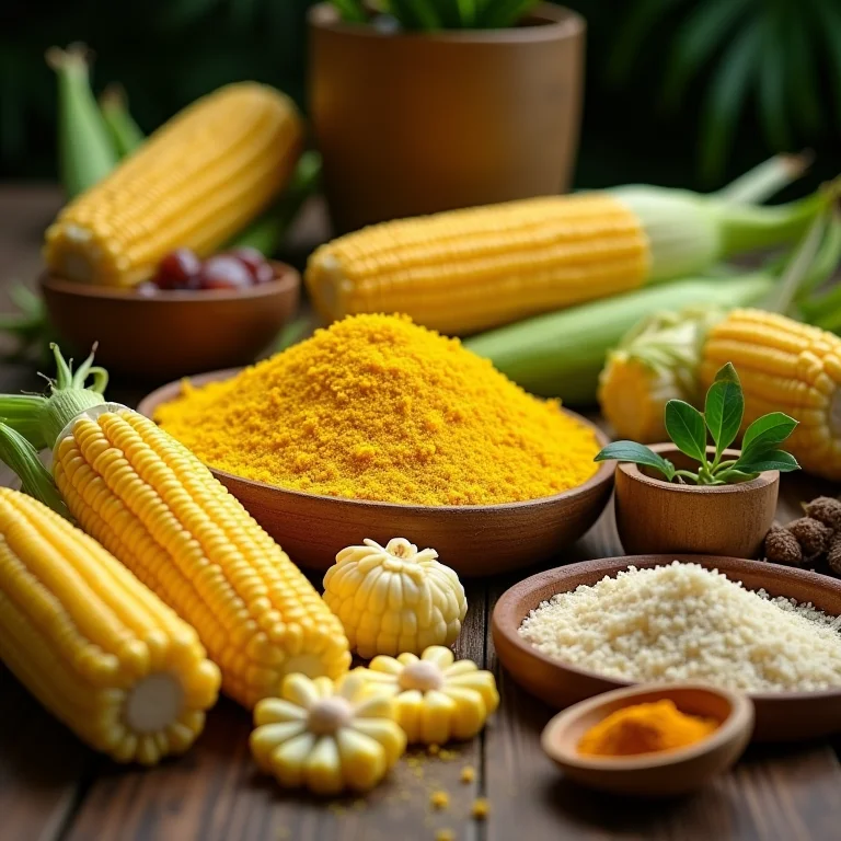 Variedade de produtos de milho verde do Empório do Milho Verde em Goiânia