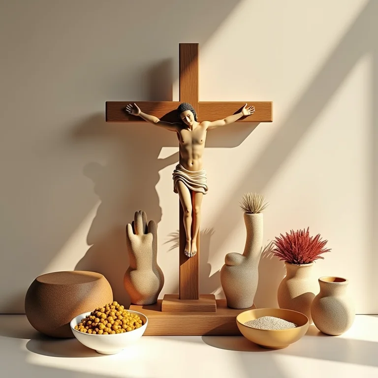 Variedade de símbolos religiosos representando diferentes nichos de atuação.