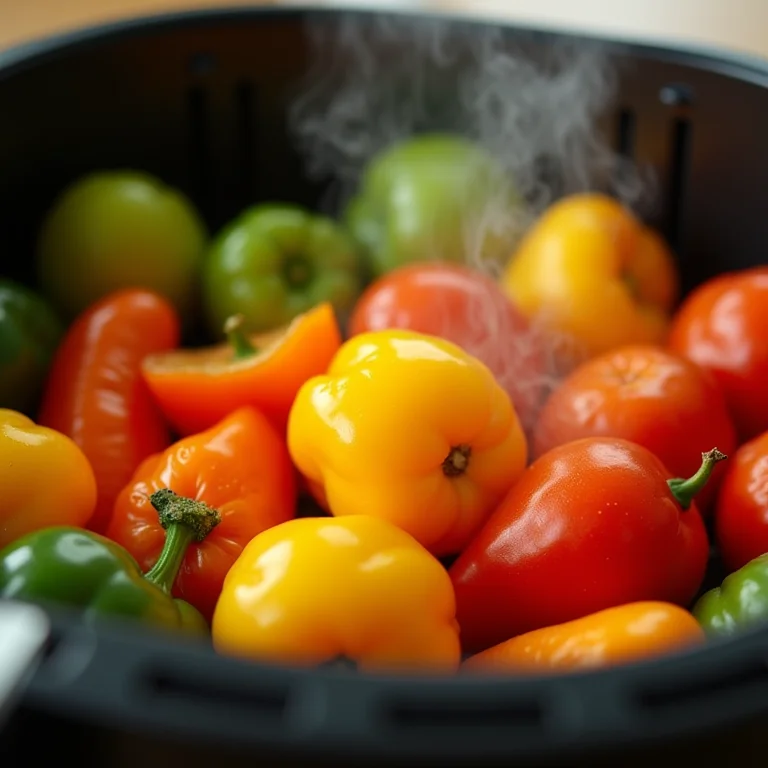 Vegetais coloridos cozidos no vapor