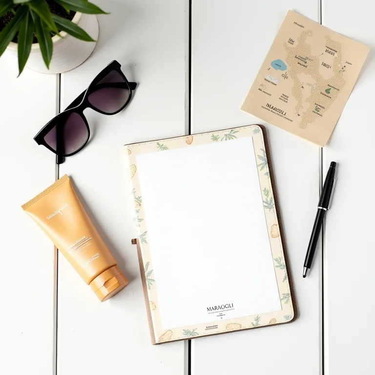 Acessórios de viagem organizados para Maragogi