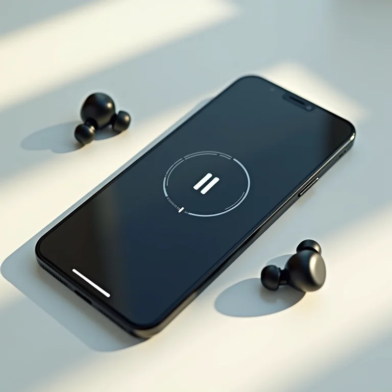 Ajuste de volume do celular e fone bluetooth.