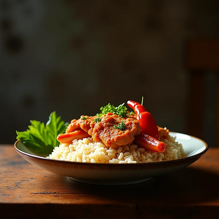 Arranjo de pratos típicos de Singapura: Hainanese chicken rice, chili crab e laksa