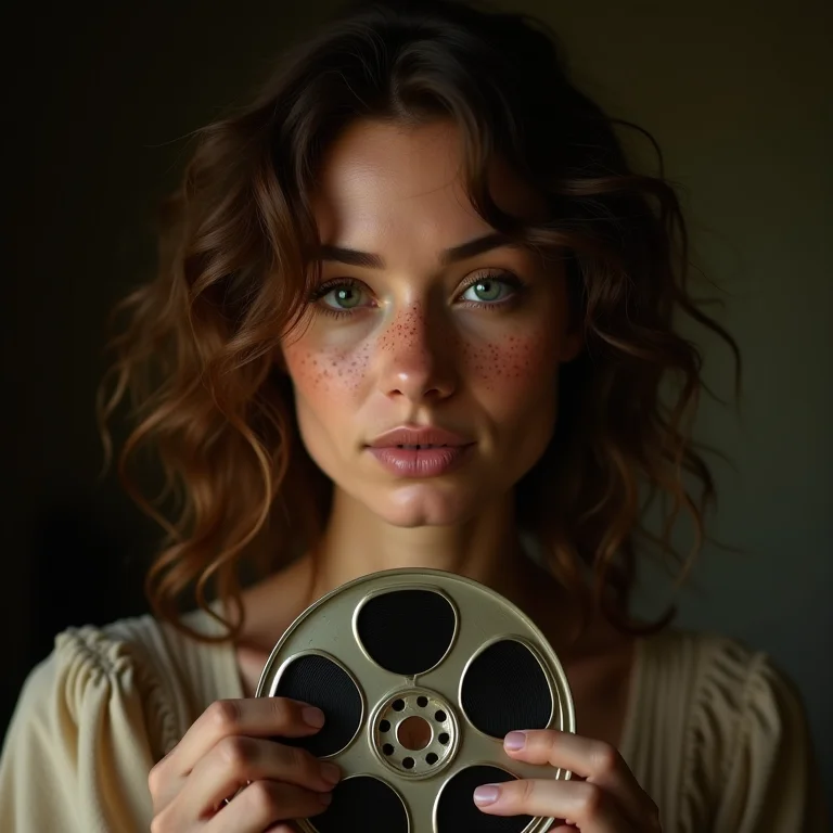 Bobina de filme vintage com o título 'A Maldição da Múmia' (1964)