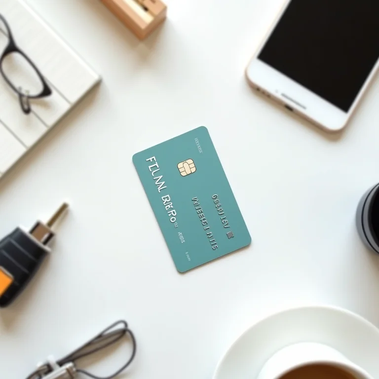 Cartão Nubank cercado por objetos do cotidiano