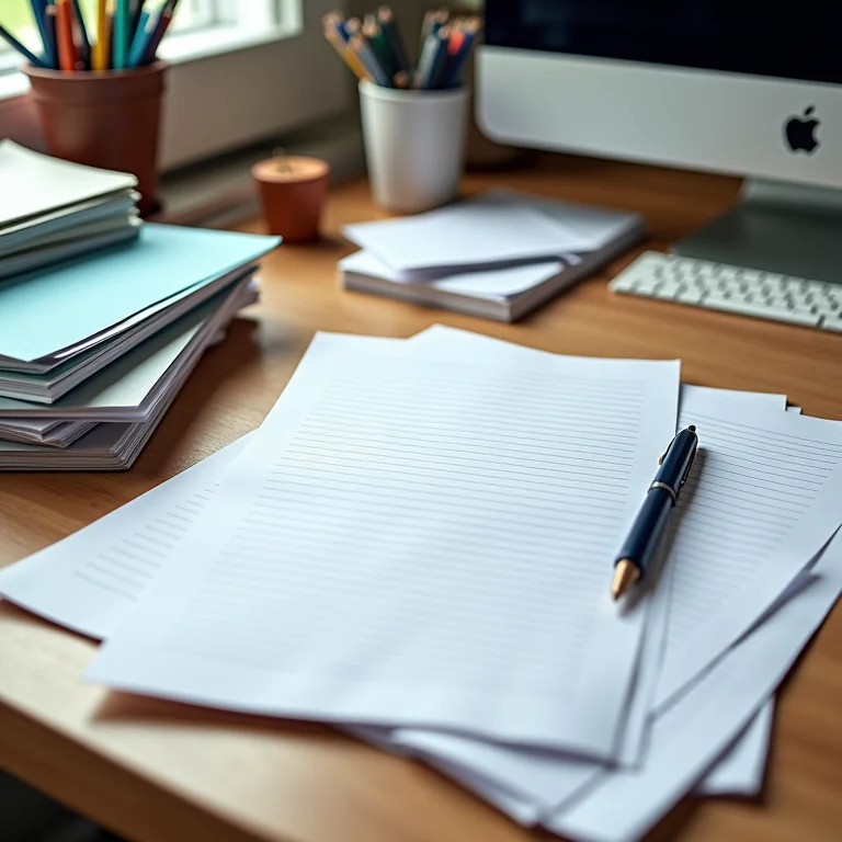 Comparação entre uma mesa de trabalho organizada e uma mesa bagunçada.