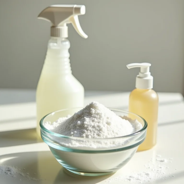 Comparativo: bicarbonato versus produtos de limpeza