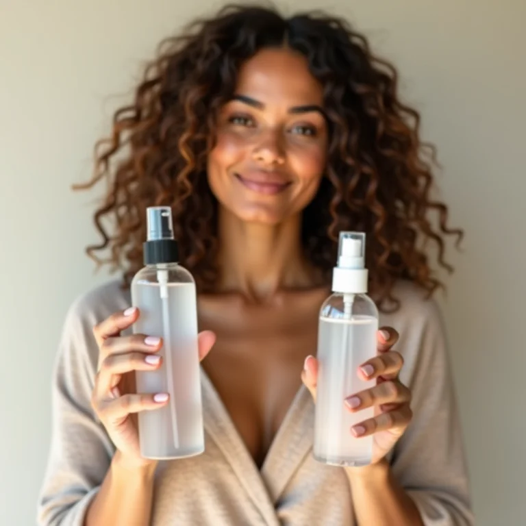 Comparativo entre água termal e bruma facial