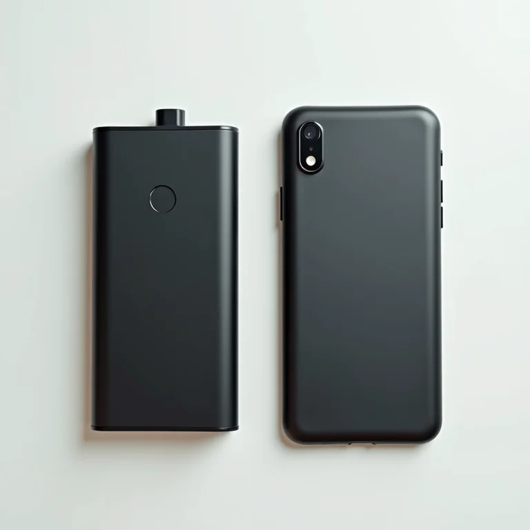 Comparativo visual: bateria de celular normal versus inchada.