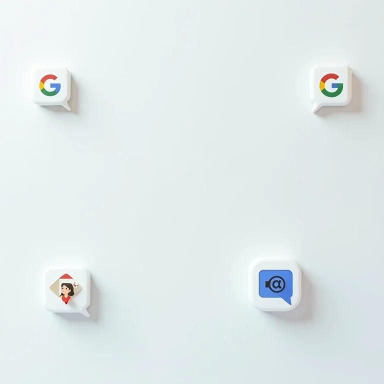 Comparativo visual dos logos de Google Chat, Hangouts e Meet