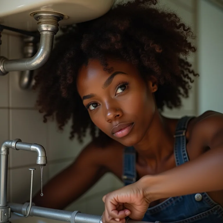 Consertando vazamento de água