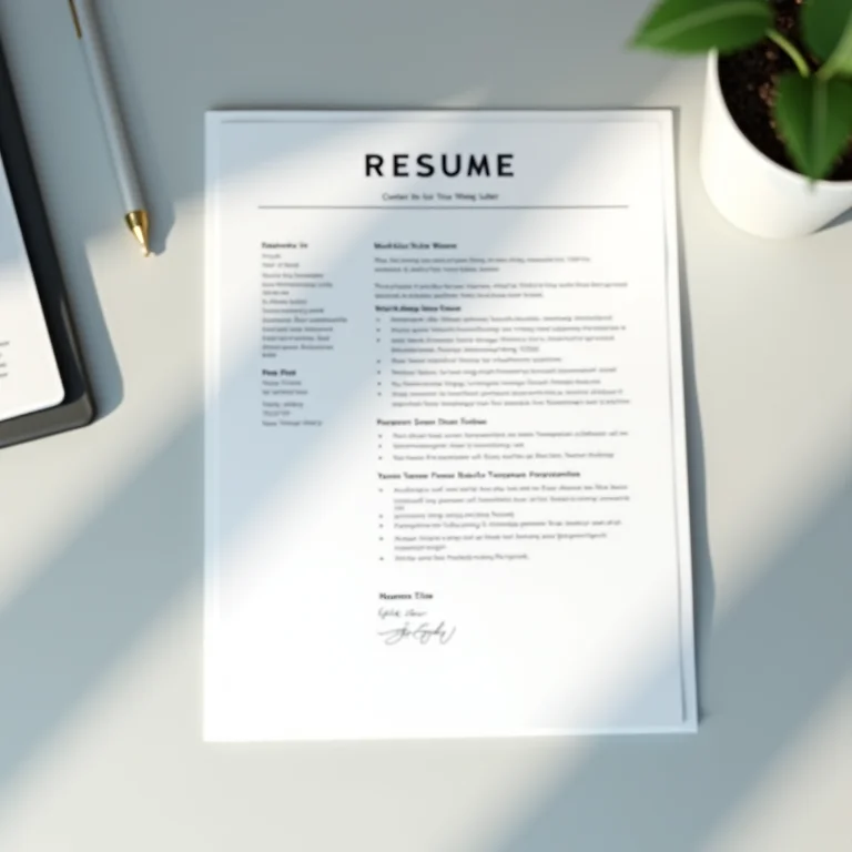 Currículo e carta de apresentação impecáveis