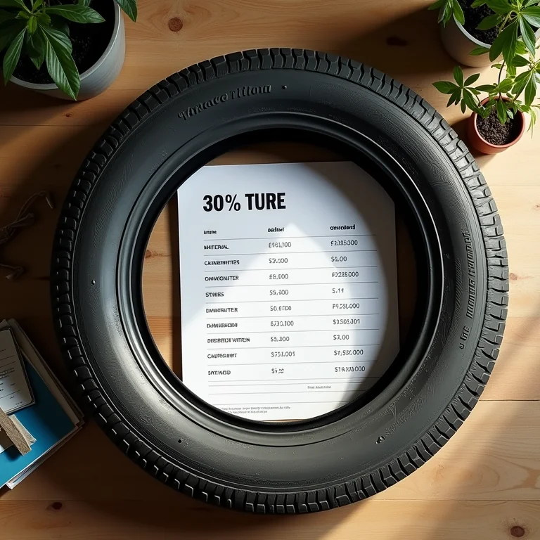 Custos para fazer puff de pneu reciclado