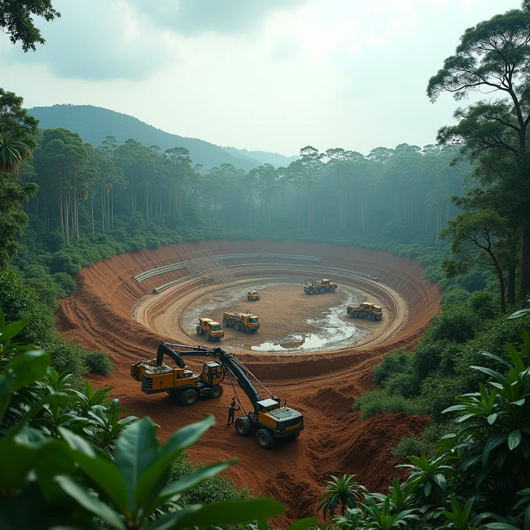 Desafios da construção da Arena da Amazônia na selva.