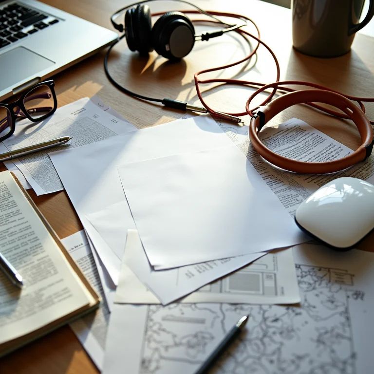 Desordem em um home office