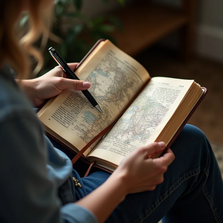 Diário de viagem com anotações sobre Madagascar