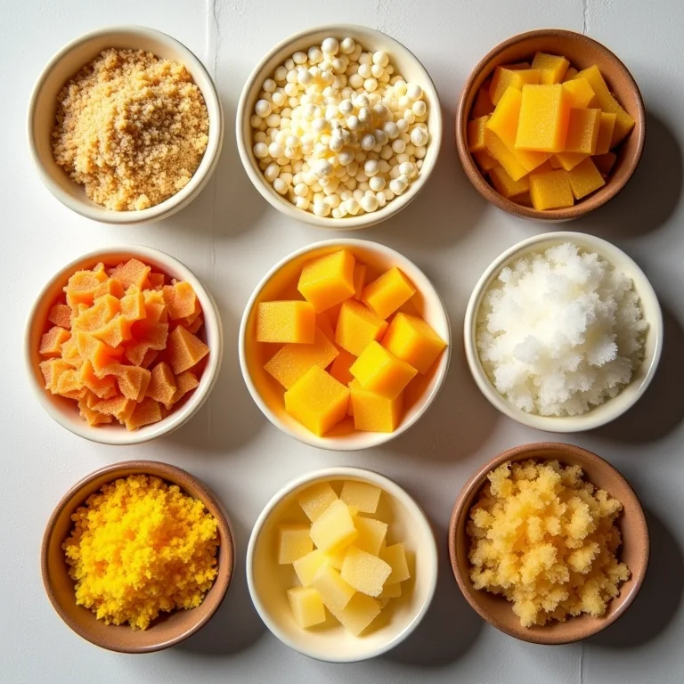 Diferentes tipos de cera para velas aromáticas.