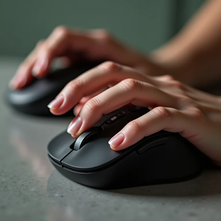 Diferentes tipos de pegada em mouses