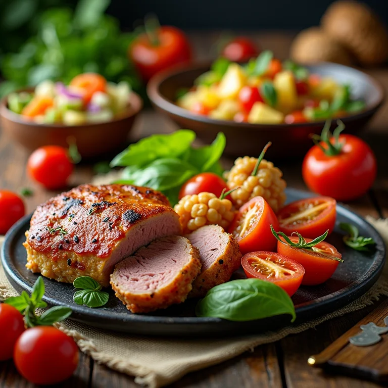 Diversidade de pratos para ceia de Natal compartilhada.
