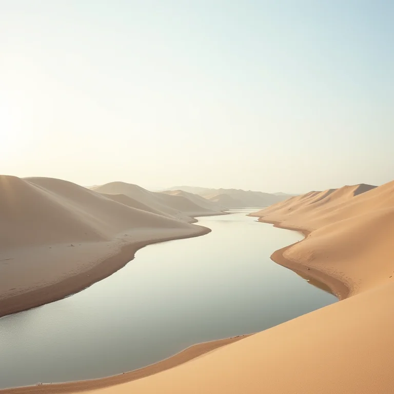 Dunas de areia e rio Tapajós em Alter do Chão.
