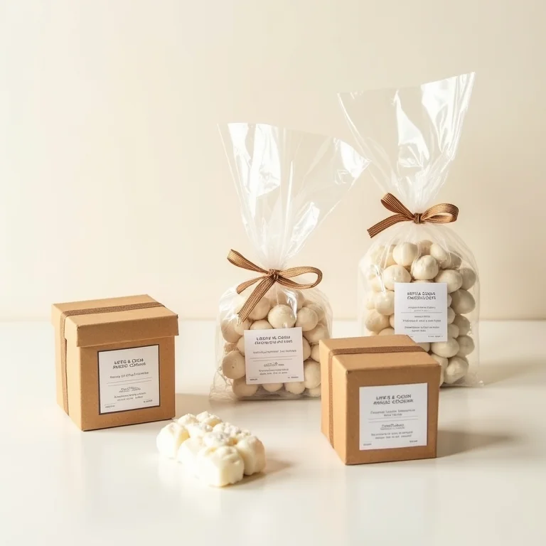 Embalagens atraentes para cocada