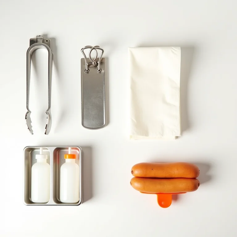 Equipamentos essenciais para um carrinho de cachorro quente.