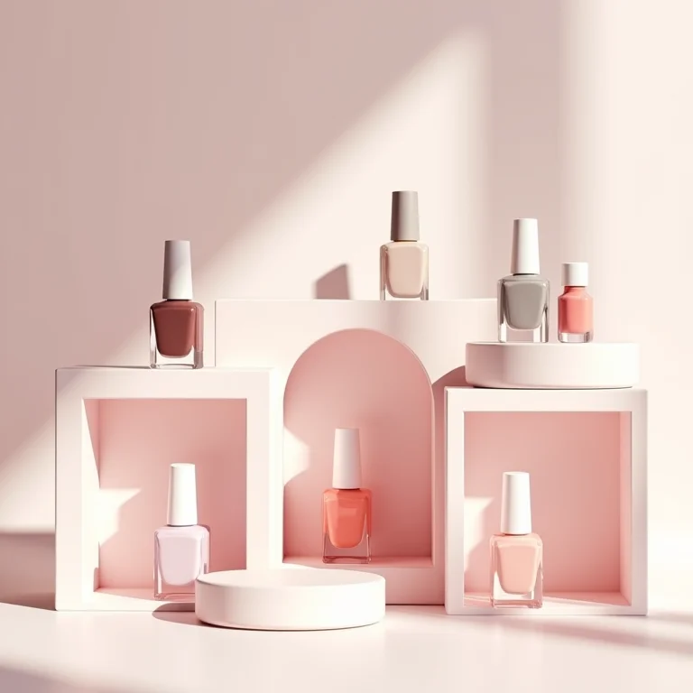 Esmaltes expostos em nichos e prateleiras decorativas