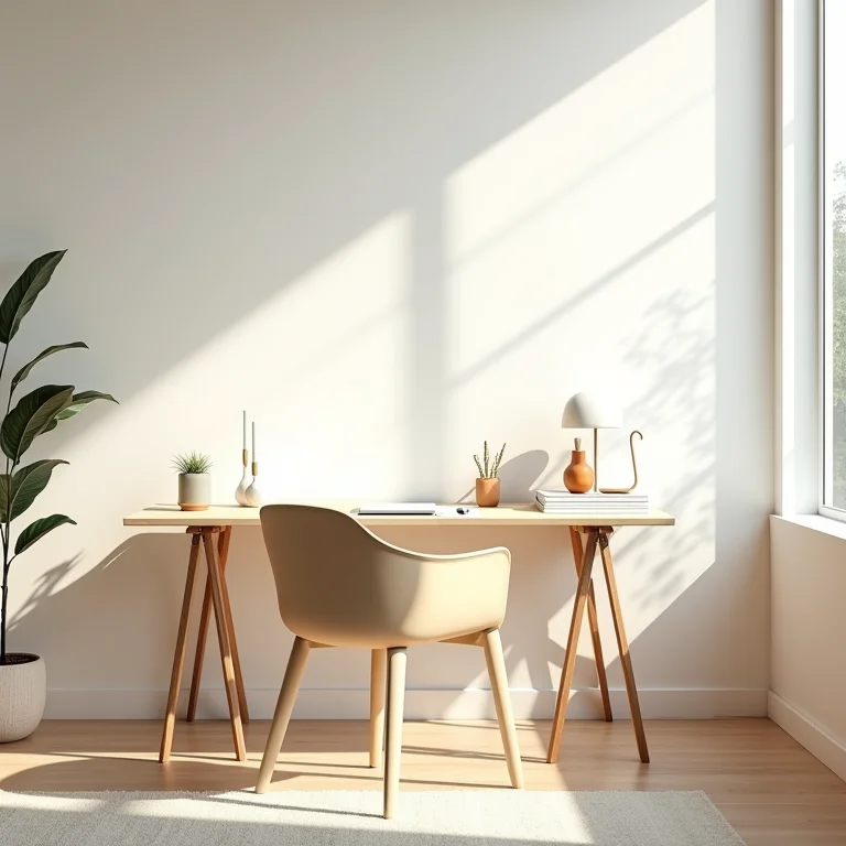 Espaço de trabalho em casa ideal para montar uma papelaria personalizada, com organização e conforto.